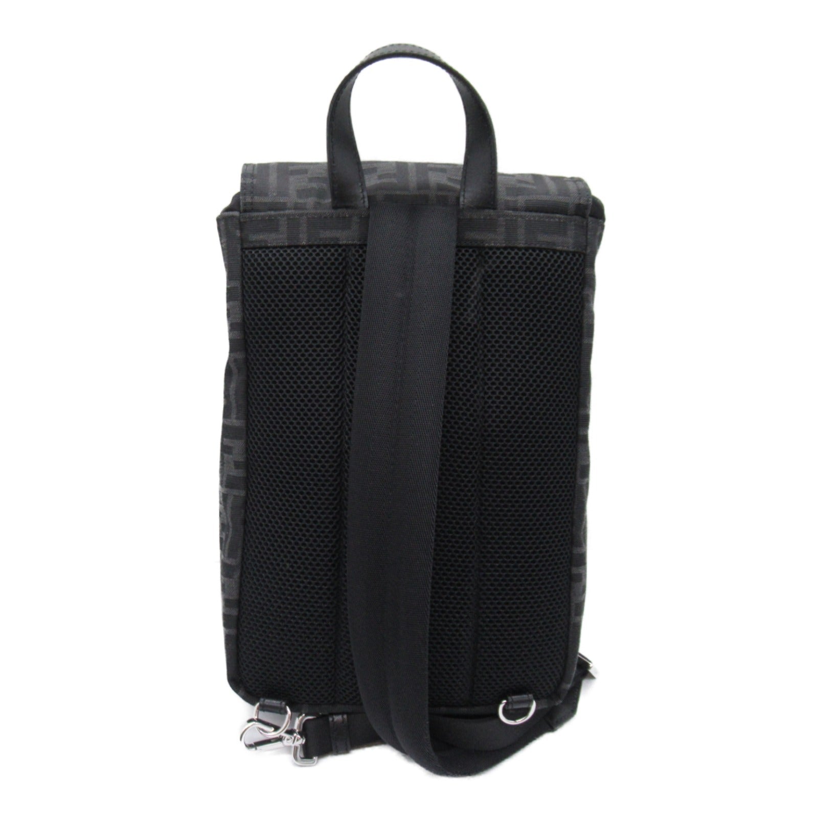 FENDI Rucksack Backpack Backpack Rucksack Fabric Black
