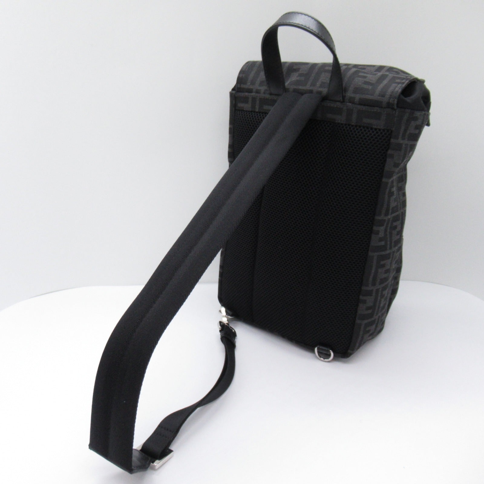 FENDI Rucksack Backpack Backpack Rucksack Fabric Black