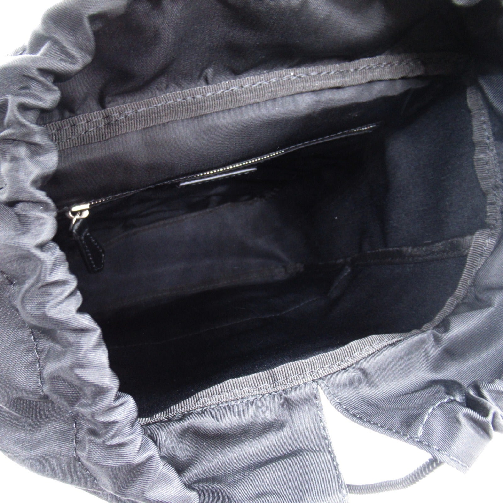 FENDI Rucksack Backpack Backpack Rucksack Fabric Black