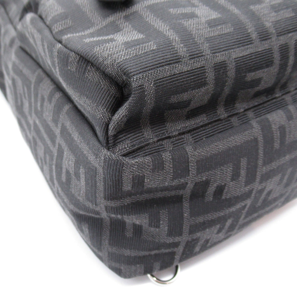 FENDI Rucksack Backpack Backpack Rucksack Fabric Black
