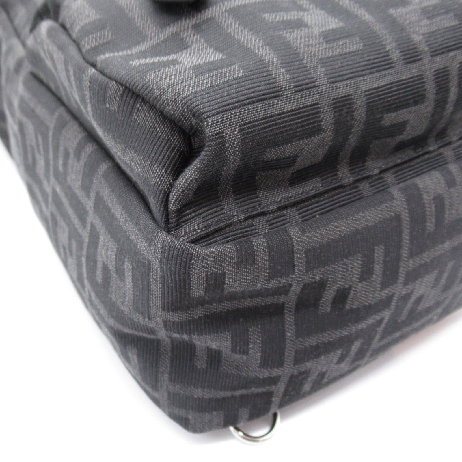 FENDI Rucksack Backpack Backpack Rucksack Fabric Black