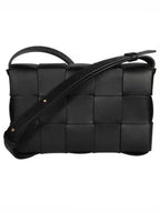 Bottega Veneta Intrecciato Cassette Cross Bag Black