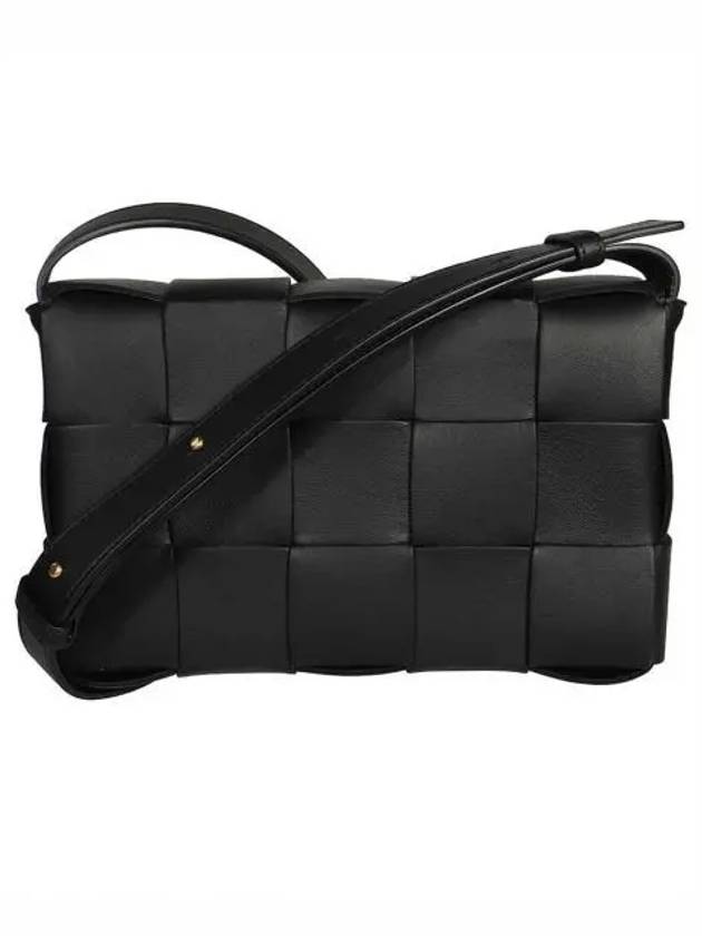 Bottega Veneta Intrecciato Cassette Cross Bag Black