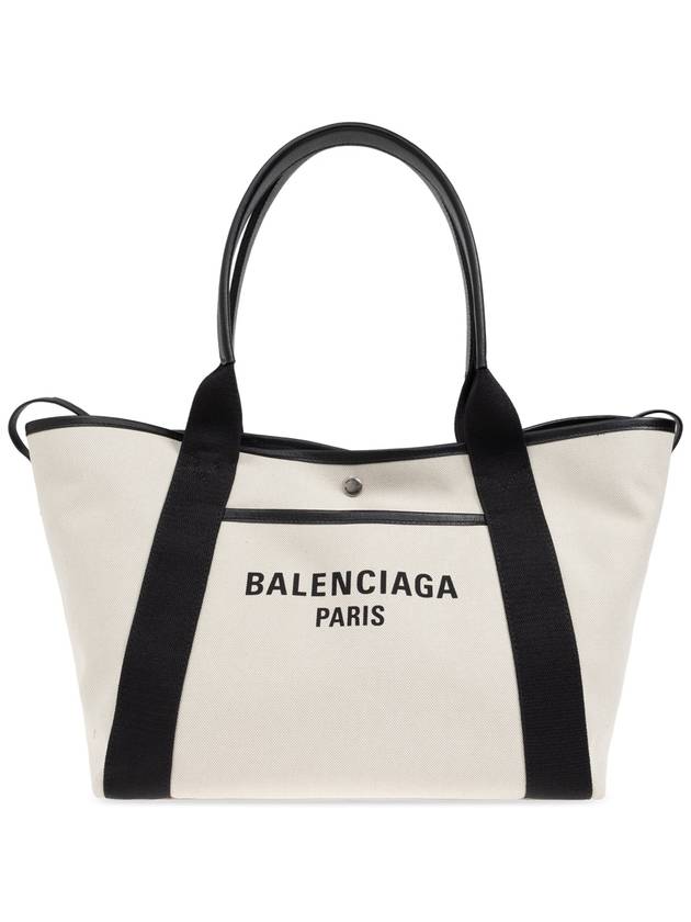 Balenciaga Women s Biarritz Medium Tote Bag Beige Black