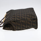 FENDI Zucca Canvas Hand Bag Brown91561