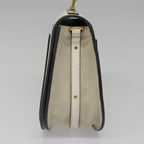 Chloe Nile Small Bracelet Hand Bag Leather 2way White Gold 91595