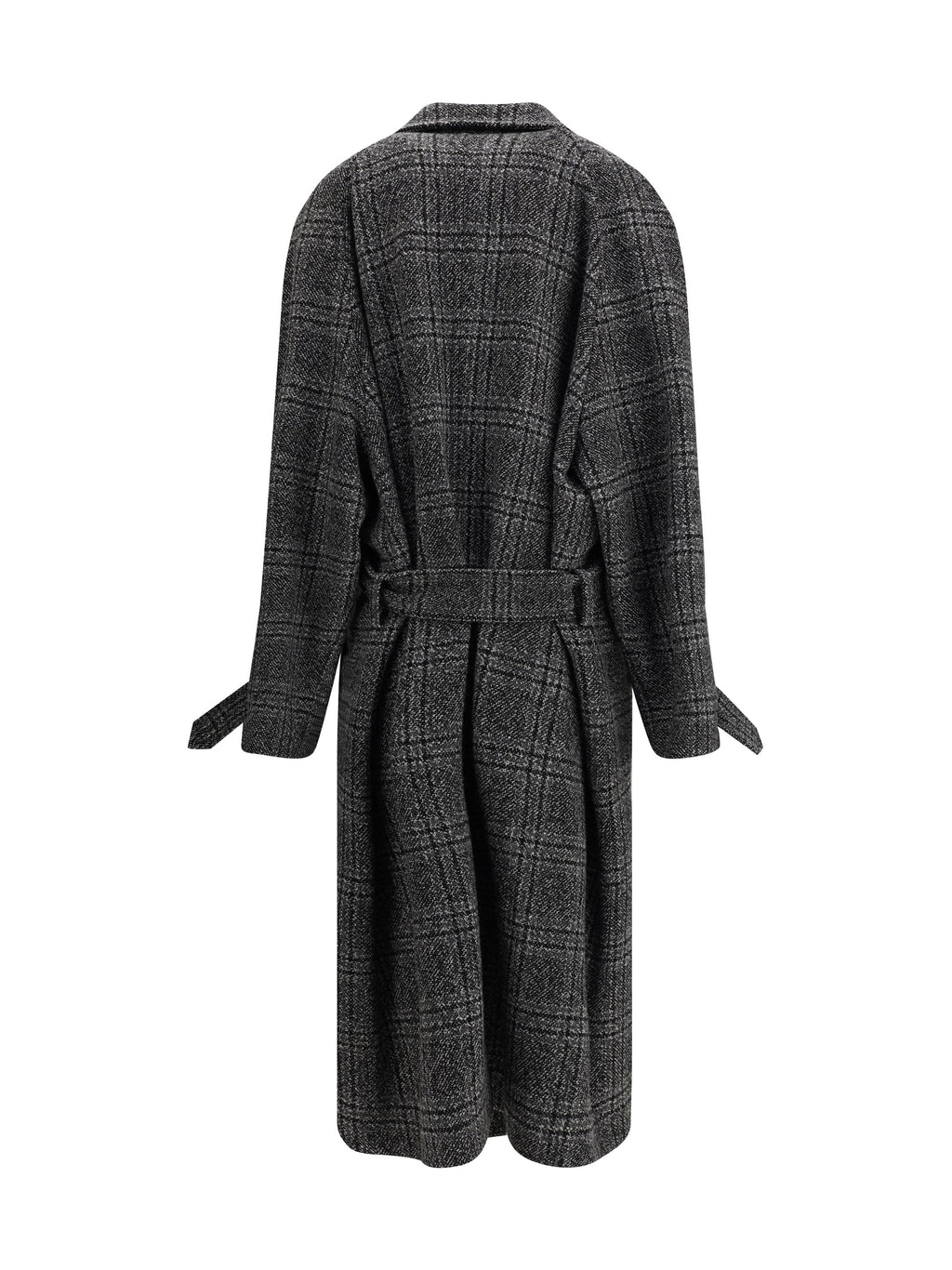 Balenciaga Women Check Long Coat