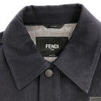 FENDI Denim Jacket Denim Jacket Cotton Blue