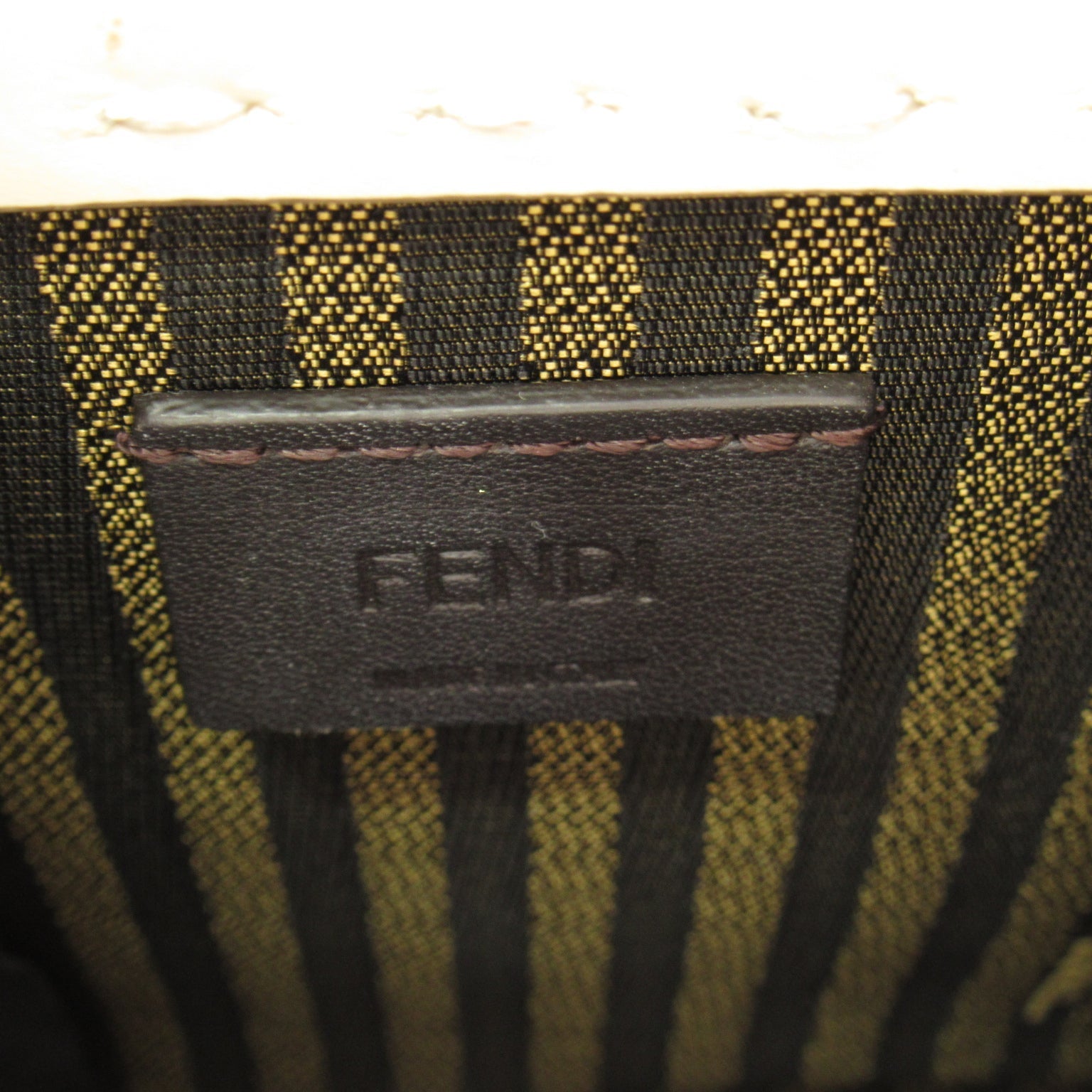 FENDI Sunshine Shopper Mini Shoulder bag Shoulder bag Calfskin (cowhide) White