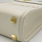FENDI Sunshine Shopper Mini Shoulder bag Shoulder bag Calfskin (cowhide) White
