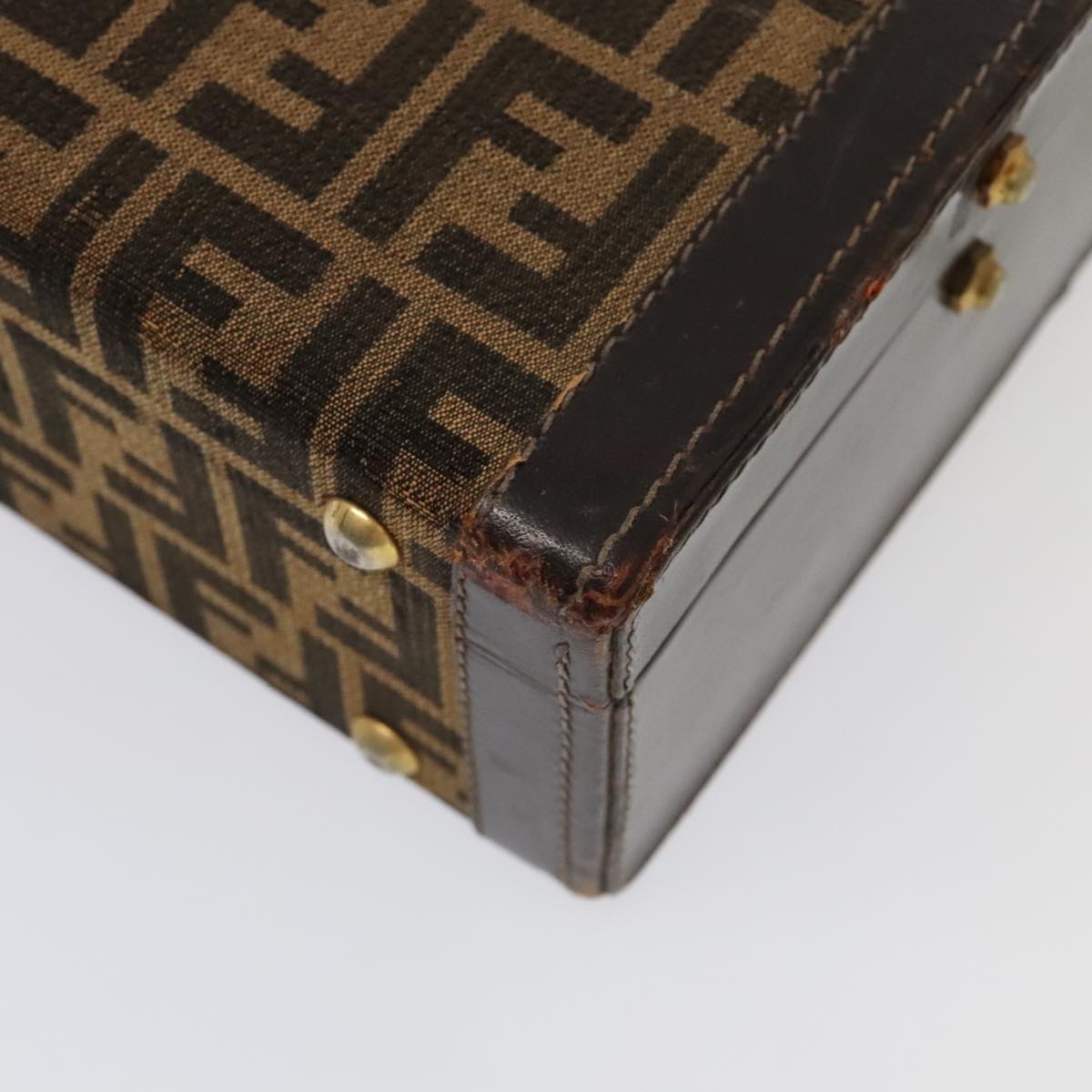 FENDI Zucca Canvas Trunk Brown91631