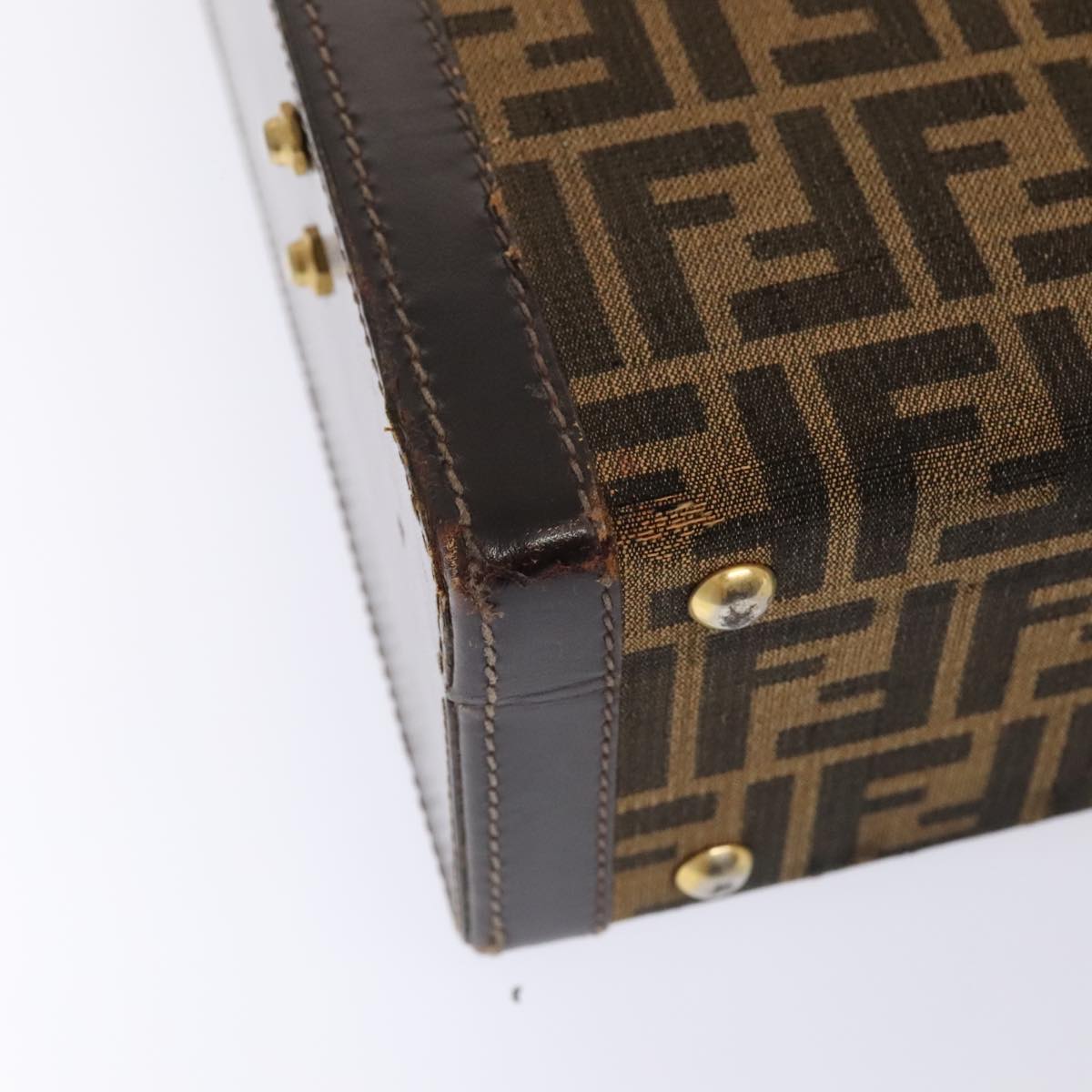 FENDI Zucca Canvas Trunk Brown91631