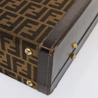 FENDI Zucca Canvas Trunk Brown91631