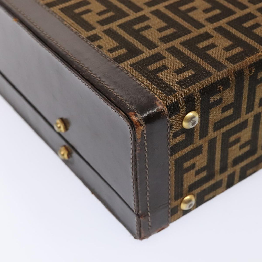 FENDI Zucca Canvas Trunk Brown91631