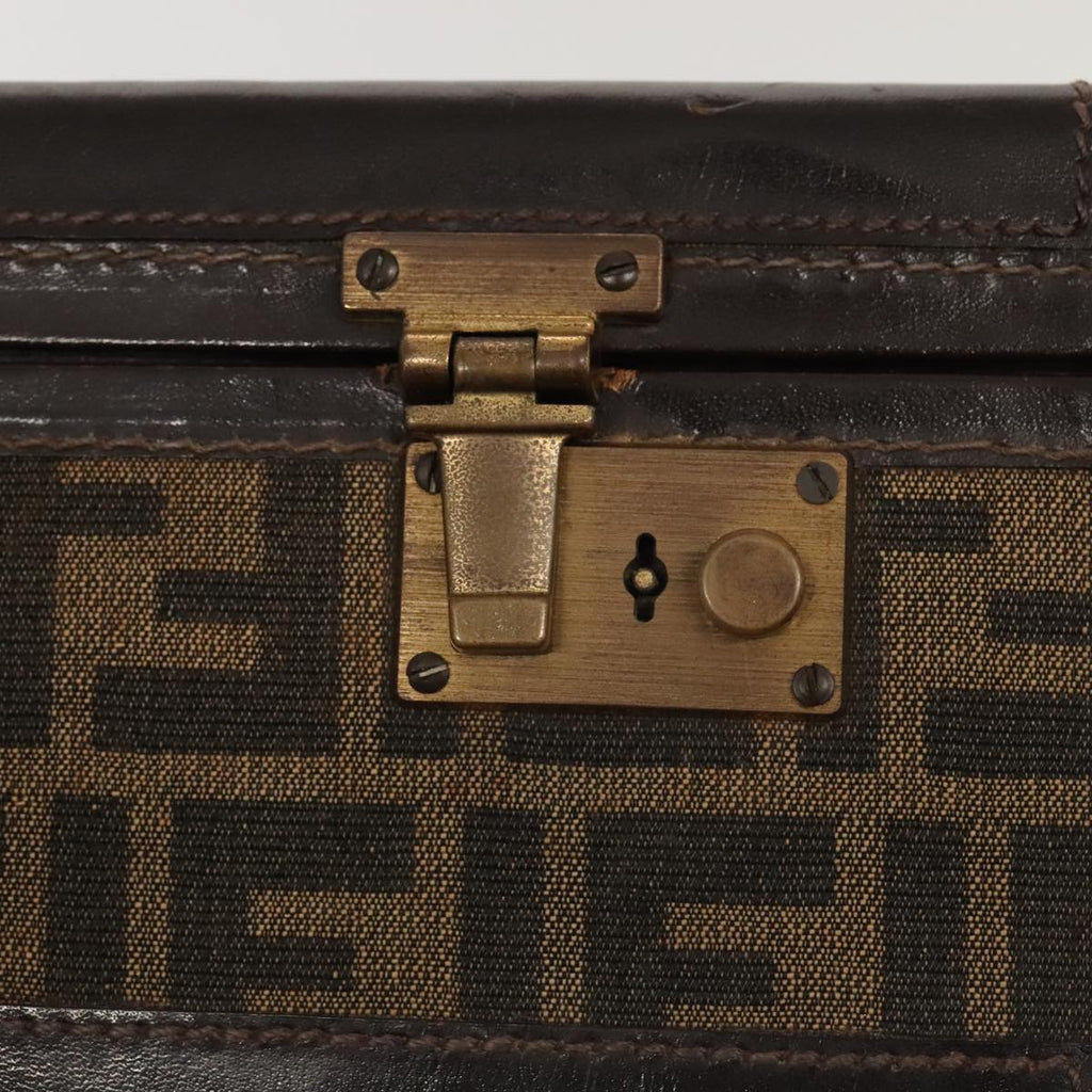 FENDI Zucca Canvas Trunk Brown91631