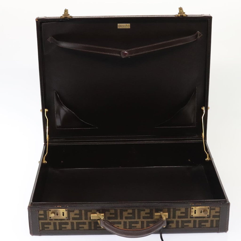 FENDI Zucca Canvas Trunk Brown91631