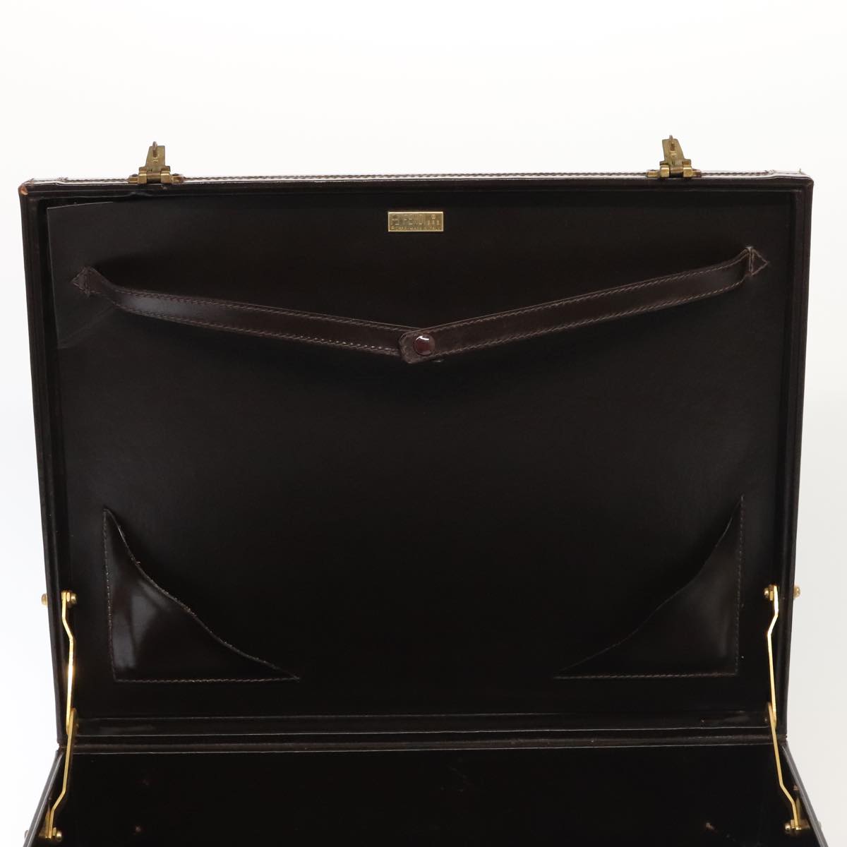 FENDI Zucca Canvas Trunk Brown91631