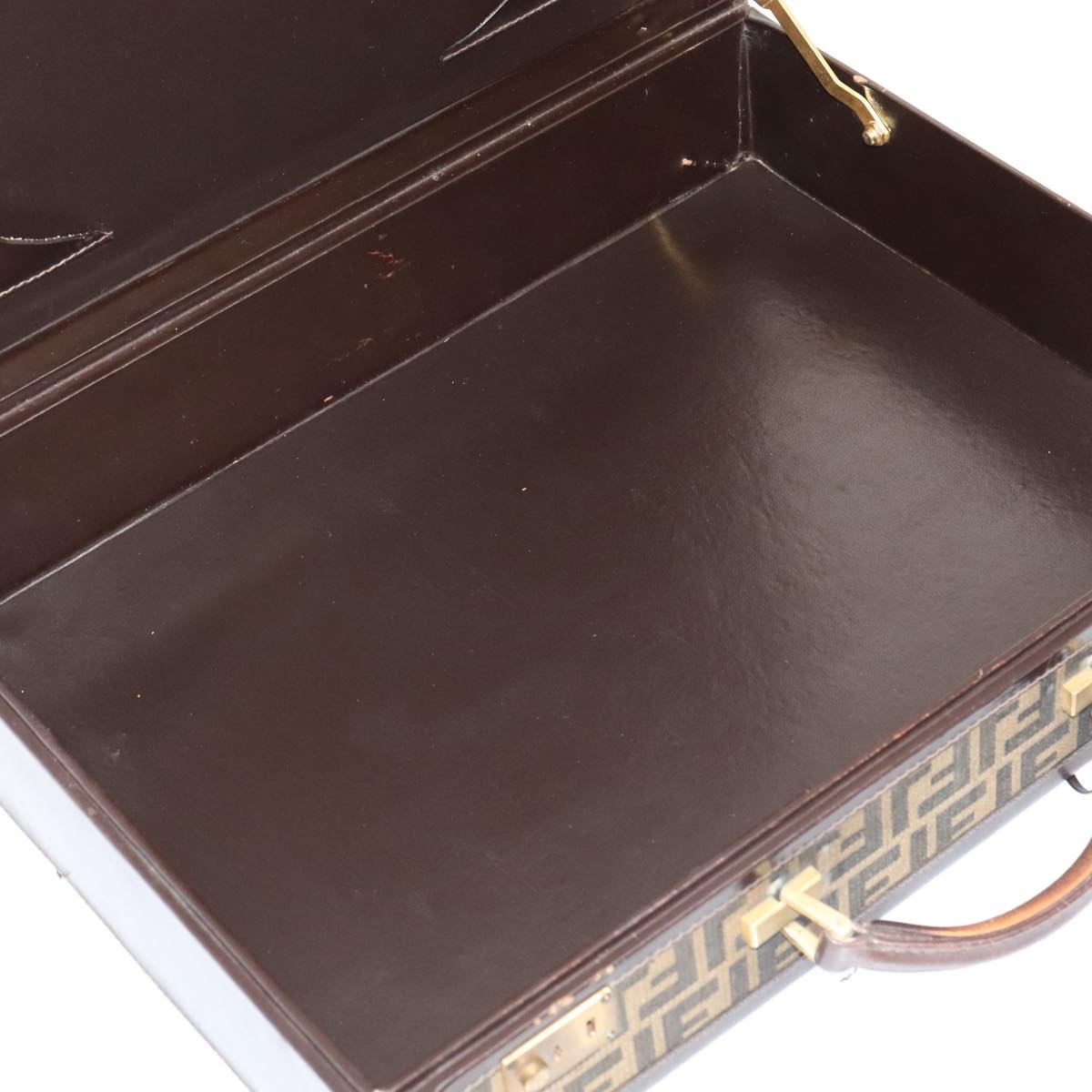 FENDI Zucca Canvas Trunk Brown91631