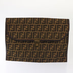 FENDI Zucca Canvas Trunk Brown91631