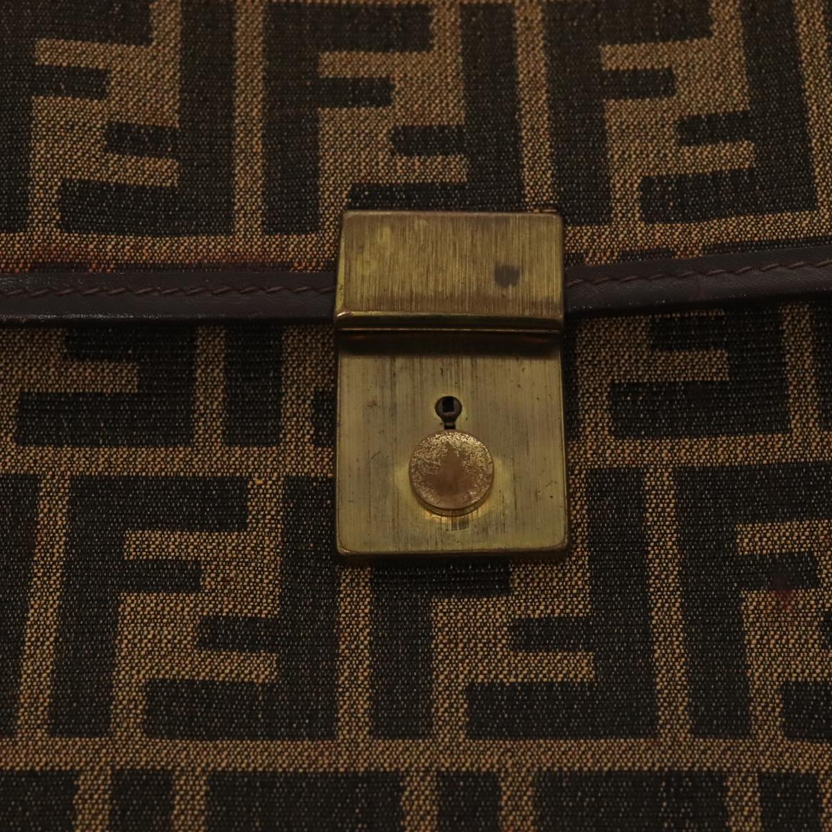 FENDI Zucca Canvas Trunk Brown91631