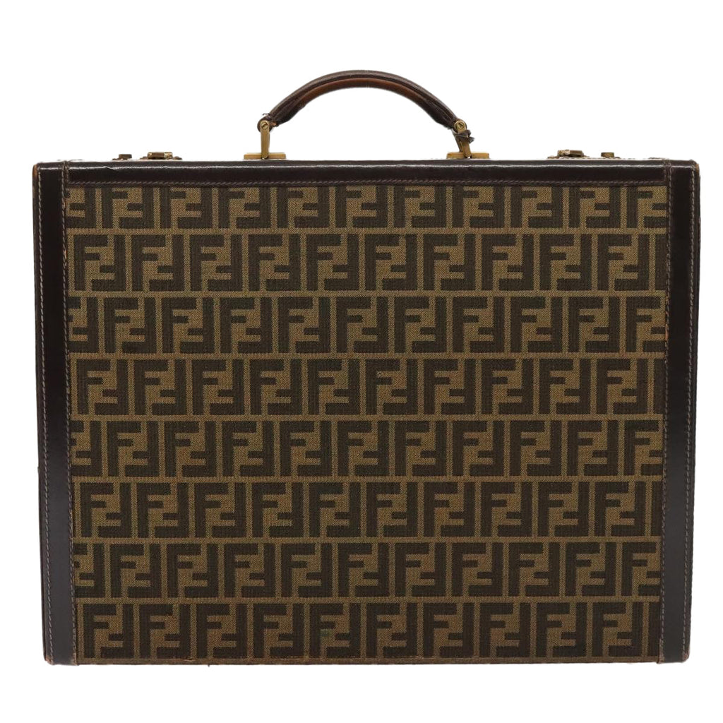FENDI Zucca Canvas Trunk Brown91631