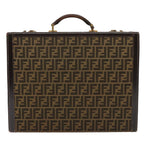 FENDI Zucca Canvas Trunk Brown91631