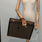 FENDI Zucca Canvas Trunk Brown91631