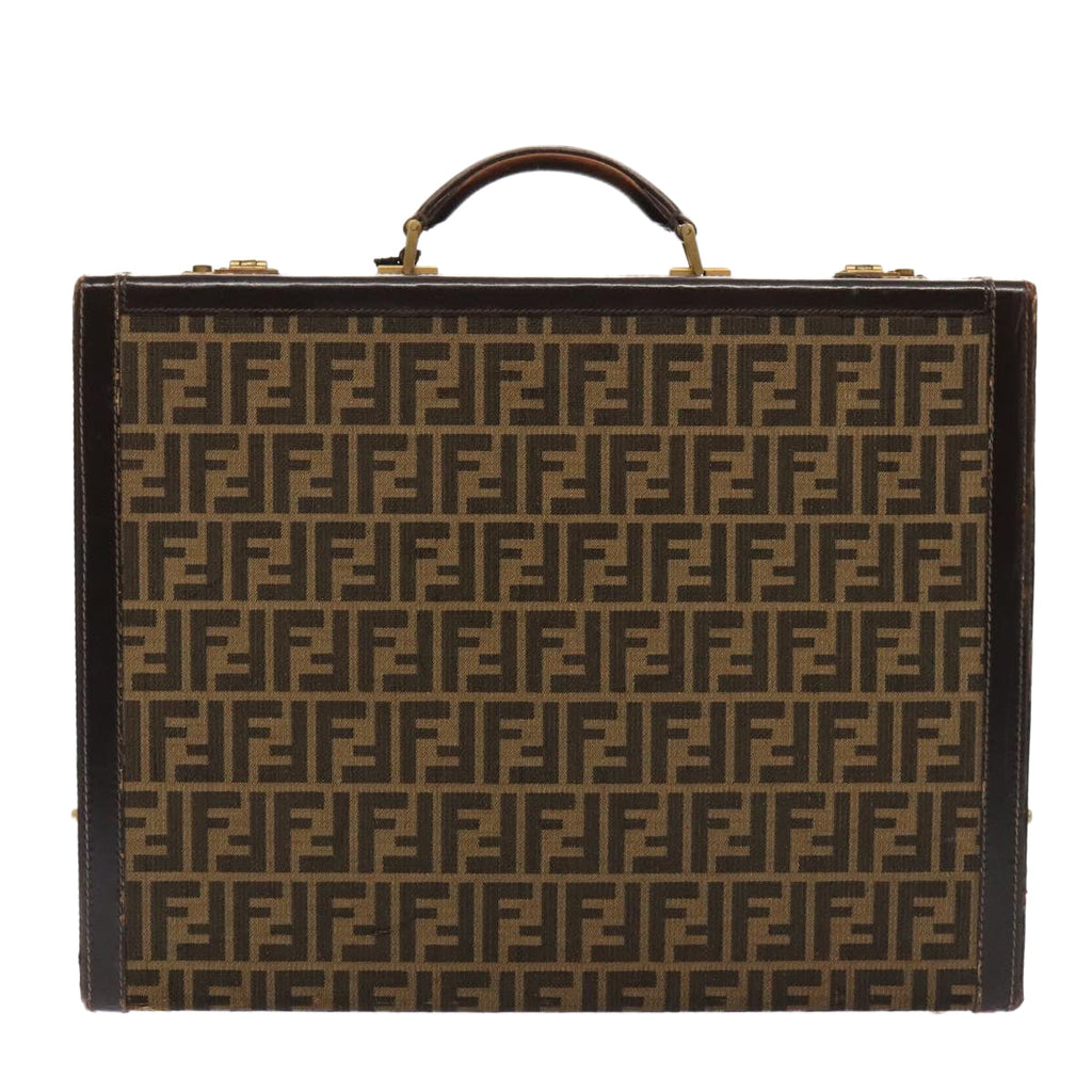 FENDI Zucca Canvas Trunk Brown91631