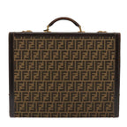 FENDI Zucca Canvas Trunk Brown91631