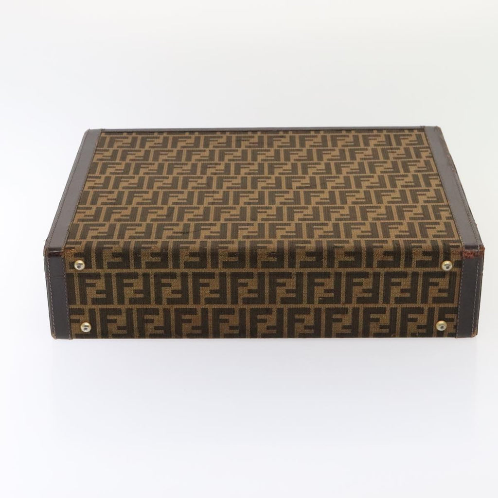 FENDI Zucca Canvas Trunk Brown91631