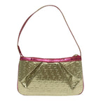 FENDI Zucchino Canvas Accessory Pouch Gold91634