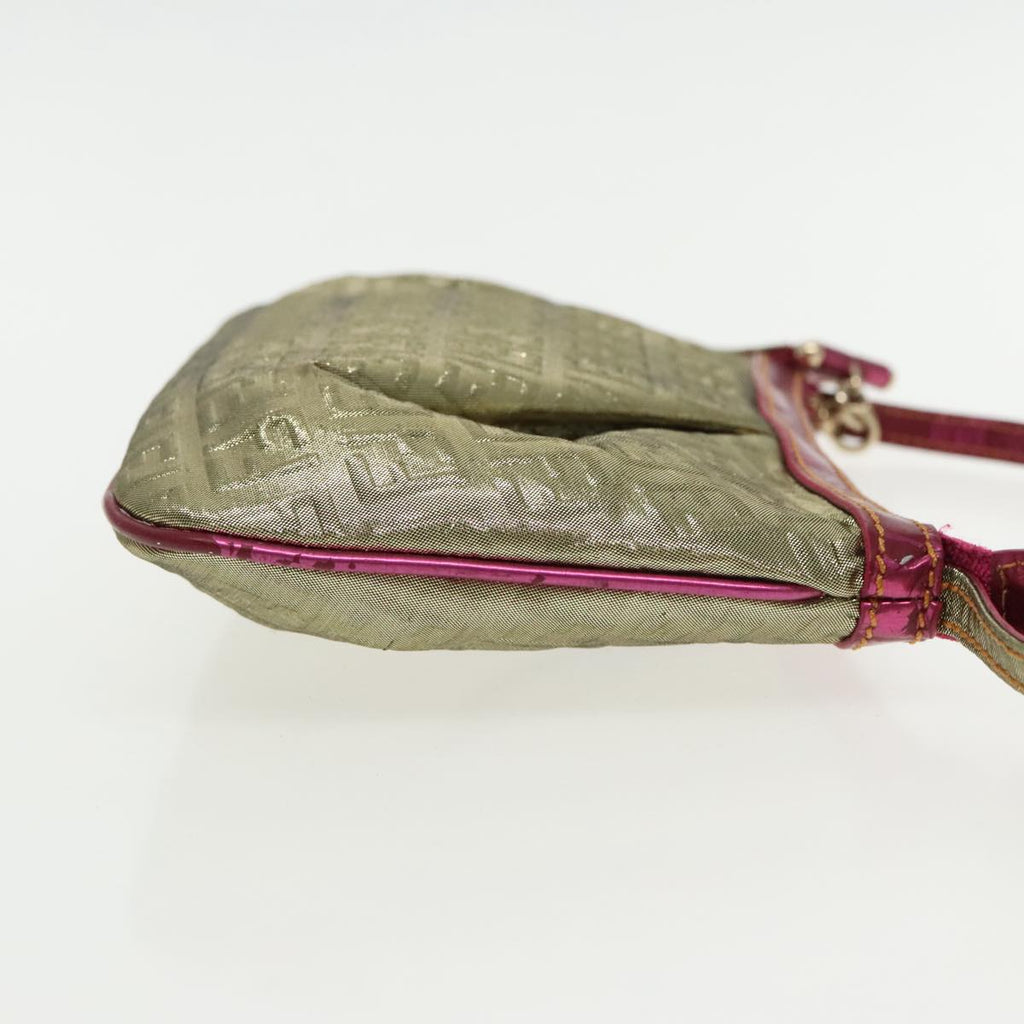 FENDI Zucchino Canvas Accessory Pouch Gold91634
