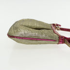 FENDI Zucchino Canvas Accessory Pouch Gold91634