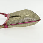 FENDI Zucchino Canvas Accessory Pouch Gold91634