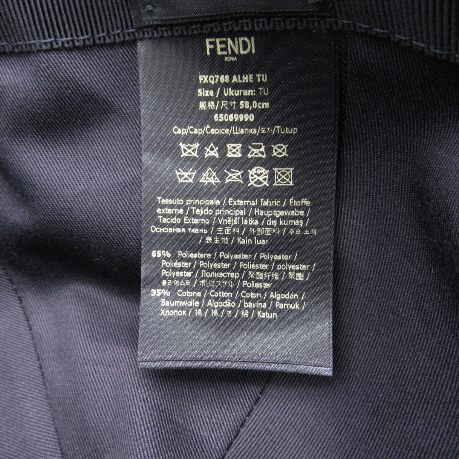 FENDI Baseball cap Cap Black