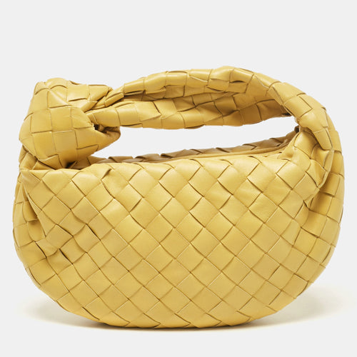 Bottega Veneta Yellow Intrecciato Leather Mini Jodie Bag