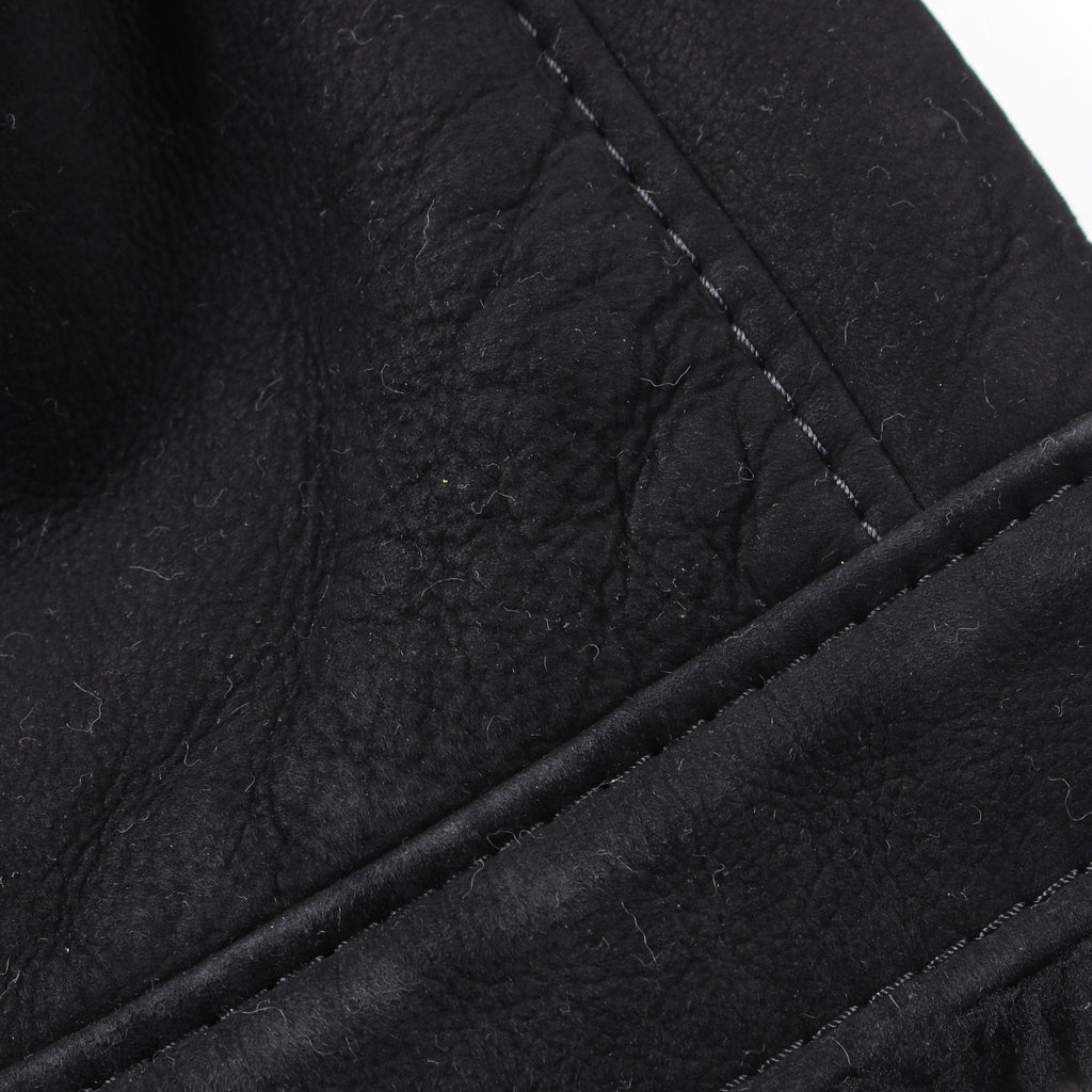 FENDI Zucca Jacket Mouton Black Gray