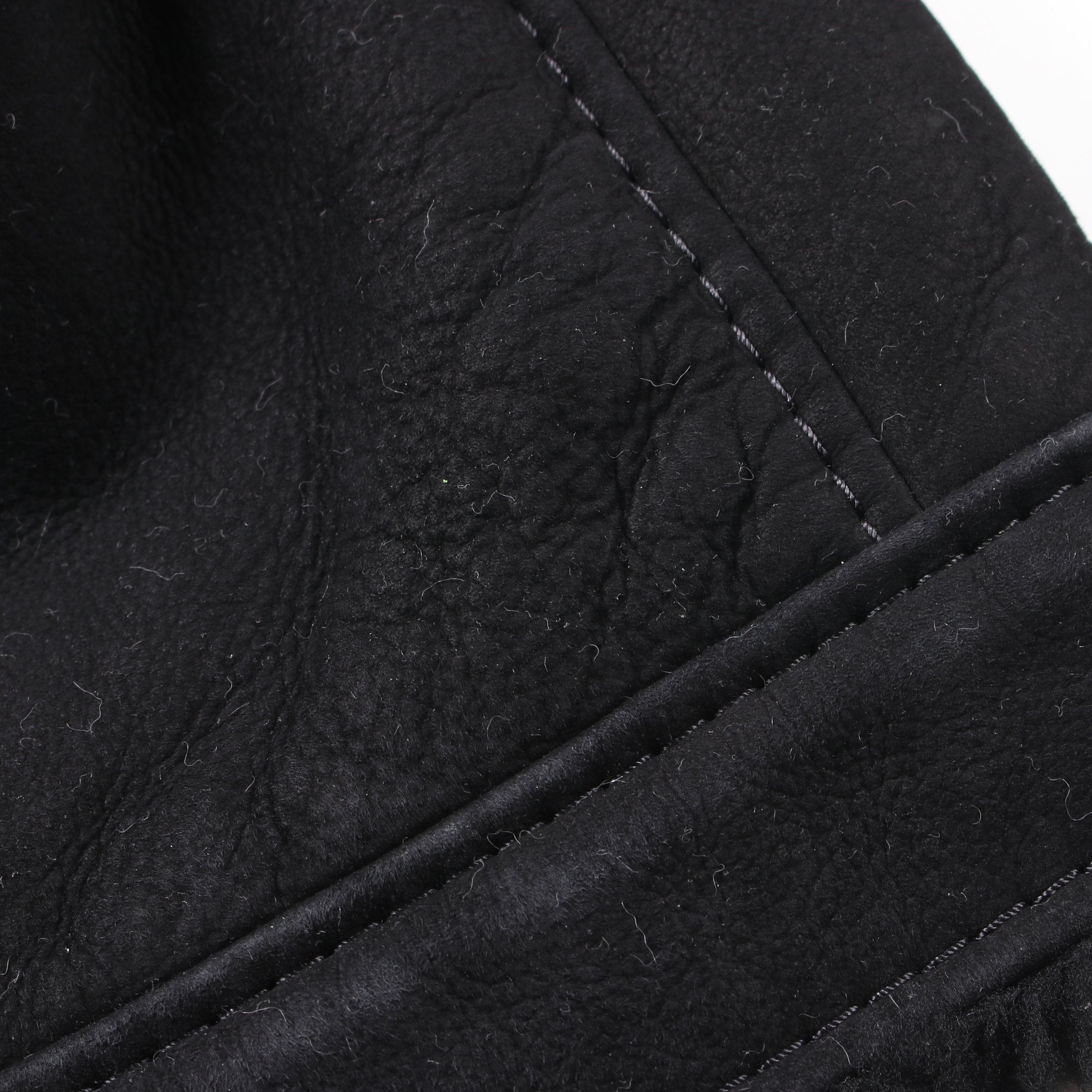 FENDI Zucca Jacket Mouton Black Gray