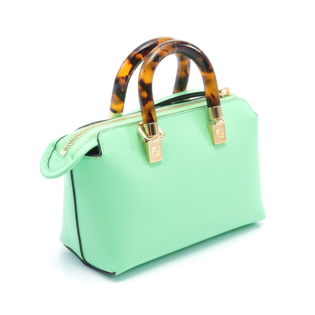 FENDI By the way Mini Handbag Leather Green 2WAY