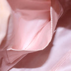 FENDI Zucchino Canvas Boston Bag Silver Beige91810