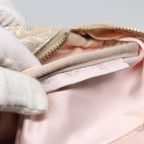 FENDI Zucchino Canvas Boston Bag Silver Beige91810