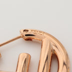 FENDI F Is Fendi Earrings Stainless steel Gold