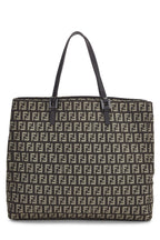 Fendi,  Brown Zucchino Canvas Tote, Brown