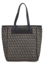 Fendi,  Brown Zucchino Canvas Tote, Brown