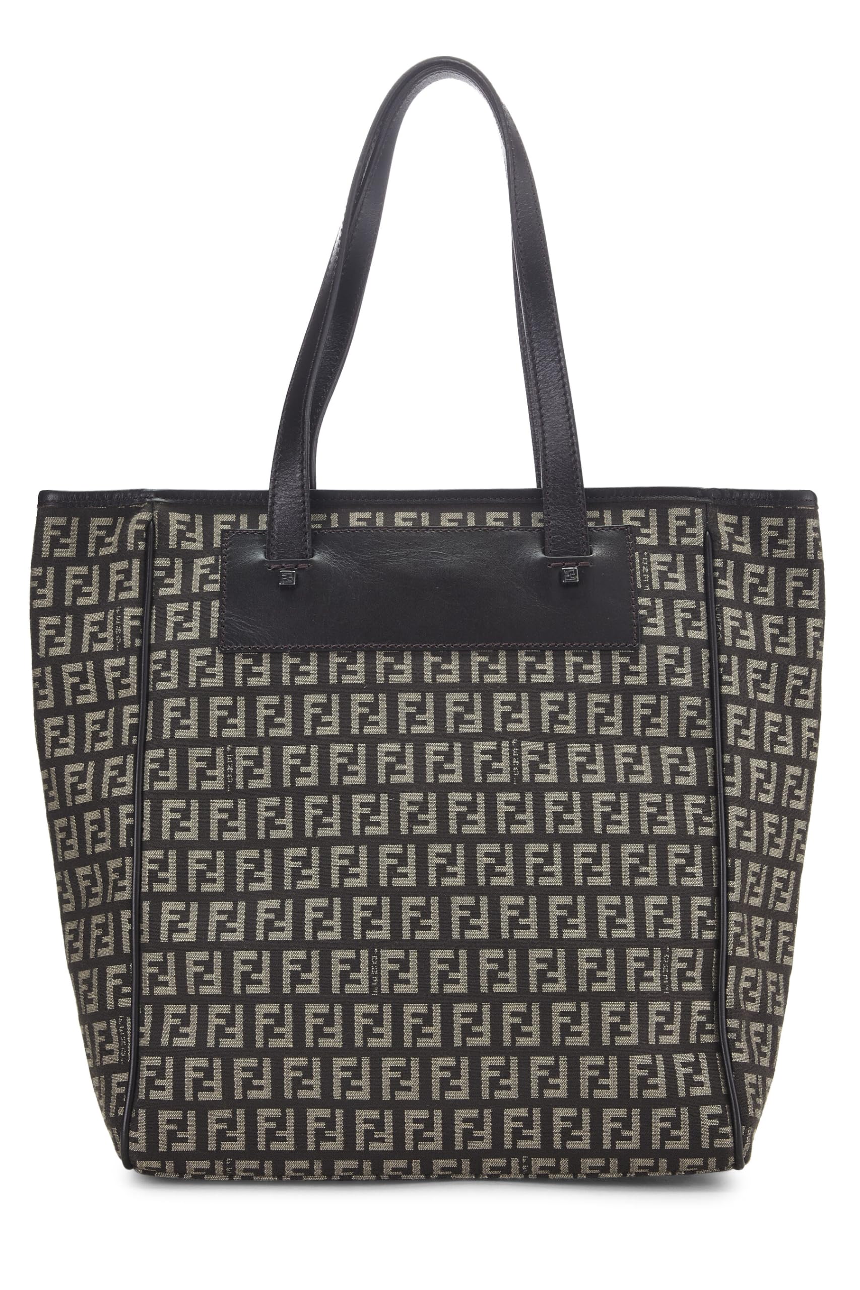Fendi,  Brown Zucchino Canvas Tote, Brown