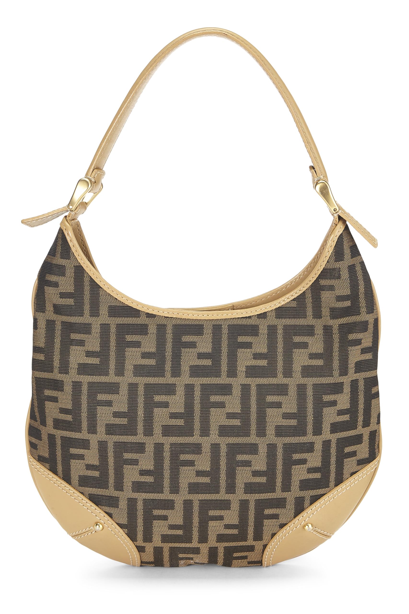 Fendi,  Brown Zucca Canvas Hobo, Brown