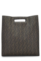 Fendi,  Brown Zucca Coated Canvas Tote, Black