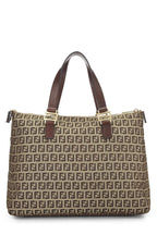 Fendi,  Beige Zucchino Tote Mini, Brown