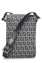 Fendi,  Navy Zucchino Canvas Messenger Bag, Navy