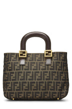 Fendi,  Brown Zucca Canvas Handbag Small, Brown